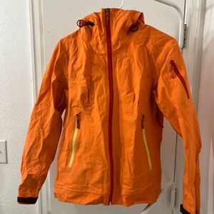 Orange Arcteryx Ski jacket small
